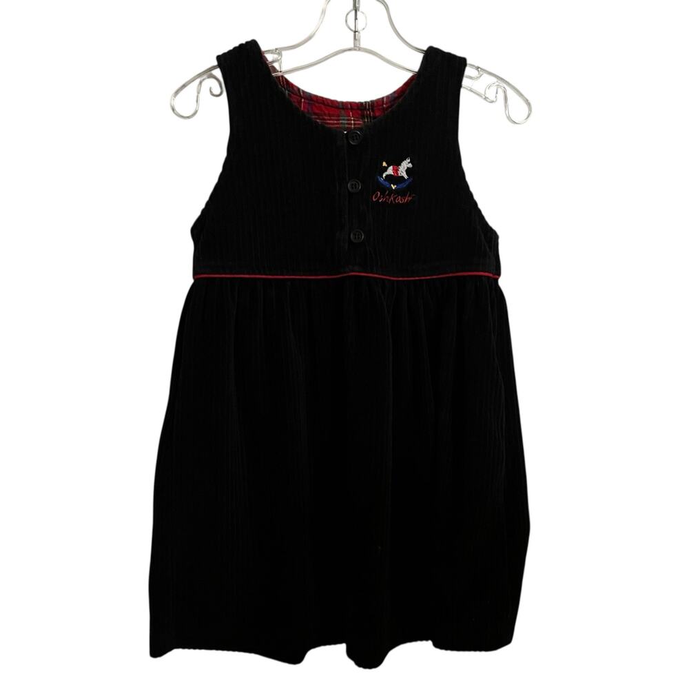 Vintage OshKosh black corduroy dress